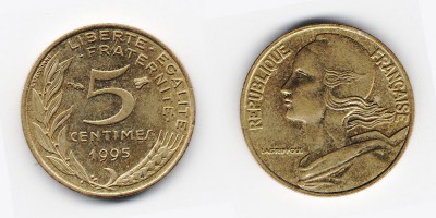 5 céntimos 1995