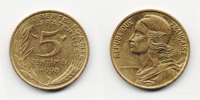 5 céntimos 1998