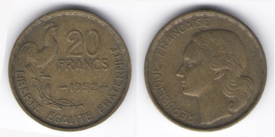 20 francs 1952