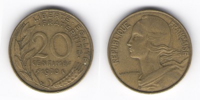20 centimes 1970