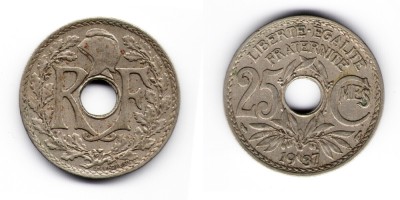 25 centimos 1937