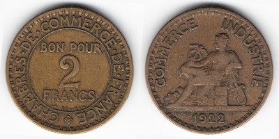 2 francos 1922