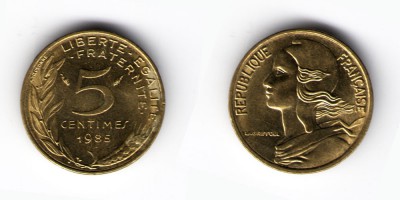 5 céntimos 1985