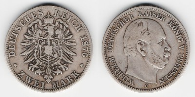 2 марки 1876 года С