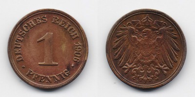1 pfennig 1906