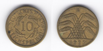 10 reichspfennig 1925 A