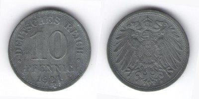 10 пфеннигов 1921 года