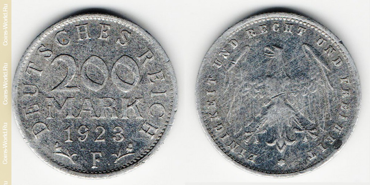200 marcos 1923 F Alemania