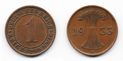 1 reichspfennig 1933