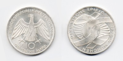 10 марок 1972 года F