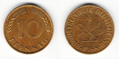 10 peniques 1966 J
