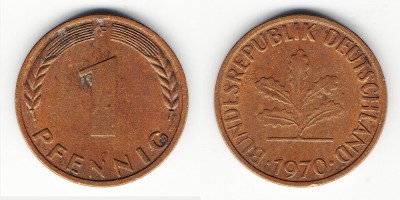 1 Pfennig 1970 F