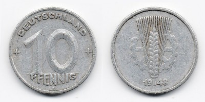10 peniques 1948