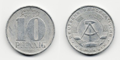 10 pfennig 1967 A