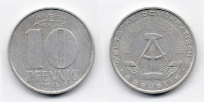 10 pfennig 1968