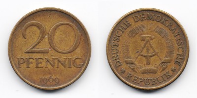 20 peniques 1969