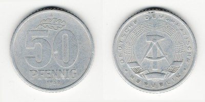 50 pfennig 1958 A
