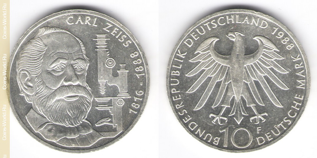 10 марок 1988 год F Европа