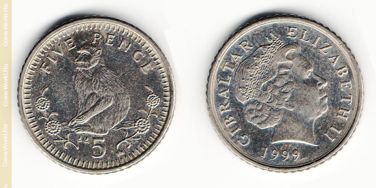 5 pence 1999 Gibraltar