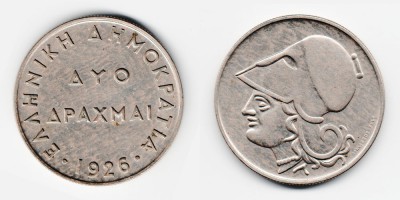 2 drachmas 1926