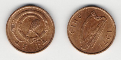 1/2 penny 1971