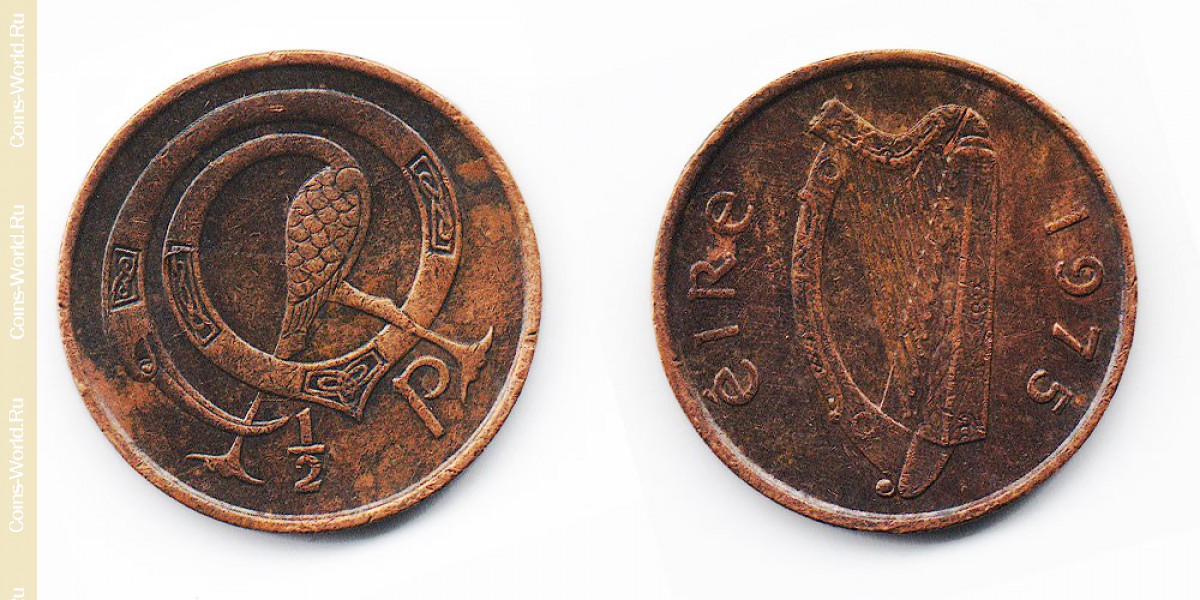 1/2 penny 1975 Ireland