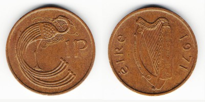 1 пенни 1971 года