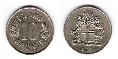 10 крон  1975 год