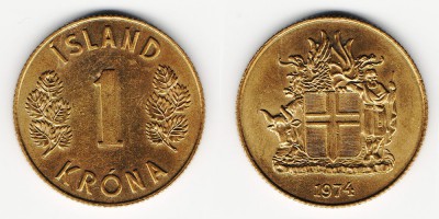 1 krona 1974