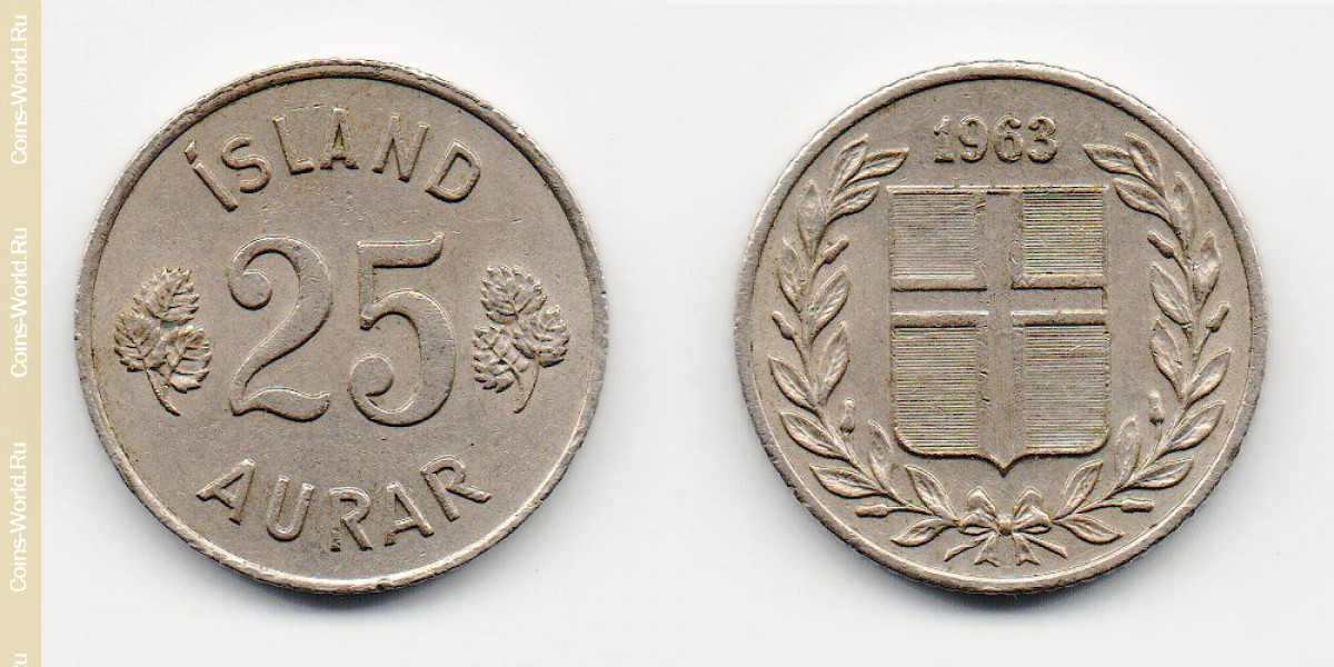 25 aurar 1963 Iceland