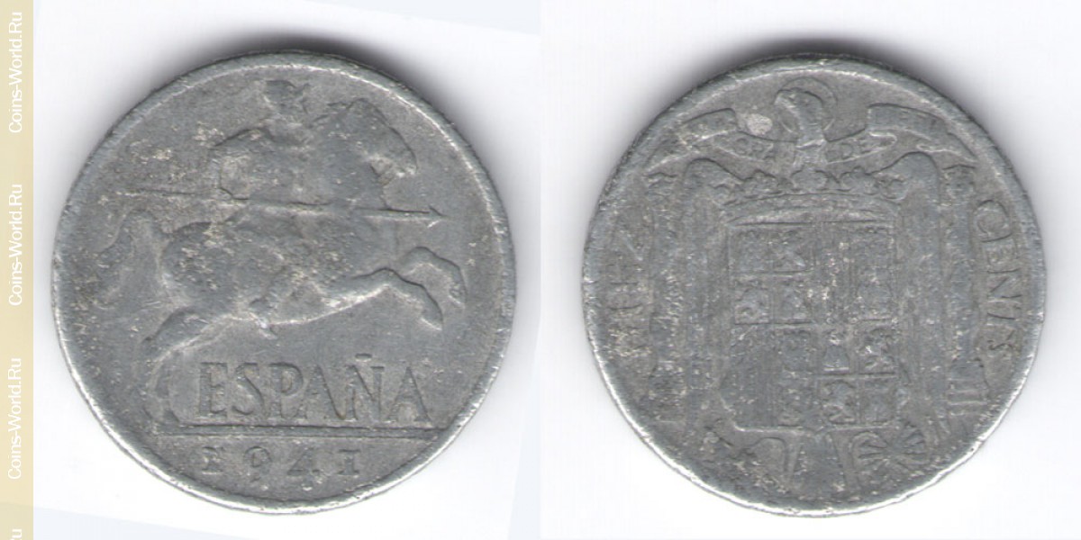 10 centimes 1941 Rider Spain