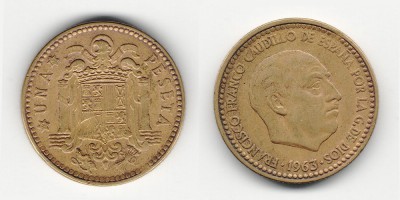 1 peseta 1963