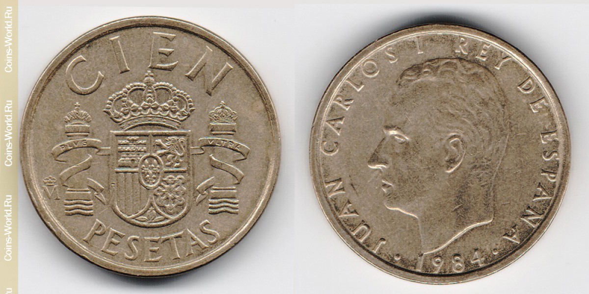 100 pesetas 1984 Spain