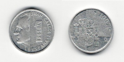 1 peseta 1997