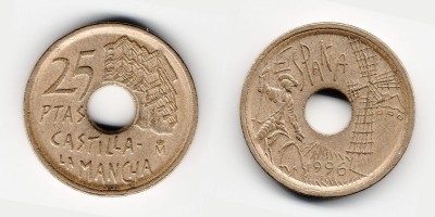 25 pesetas 1996
