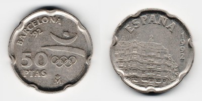 50 pesetas 1992
