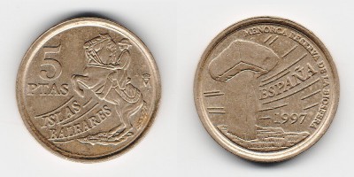 5 pesetas 1997