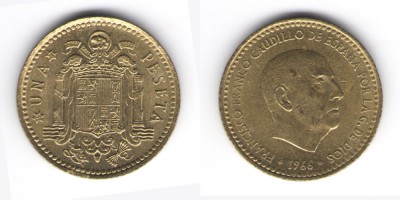 1 peseta 1966