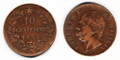 10 centésimos 1893