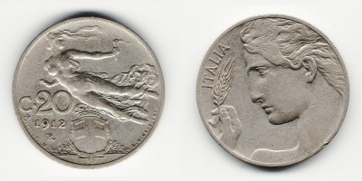 20 centesimi 1912