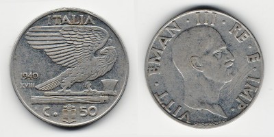 50 centésimos 1940