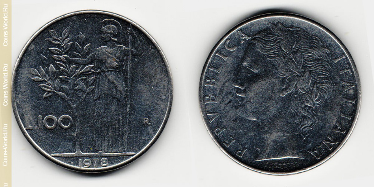 100 liras 1978 Italia