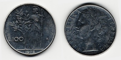 100 lire 1978