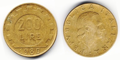 200 lire 1980