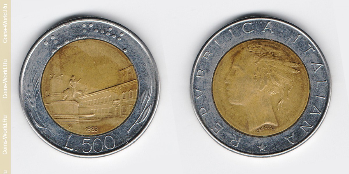 500 лир 1983 года Италия