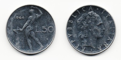 50 лир 1964 года