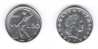 50 лир 1995 года