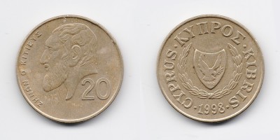 20 centavos 1998