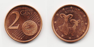 2 евроцента 2008 года