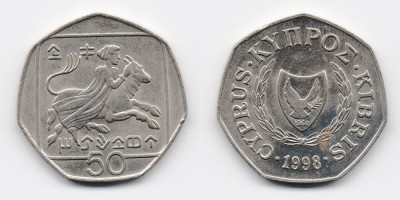 50 cêntimos 1998